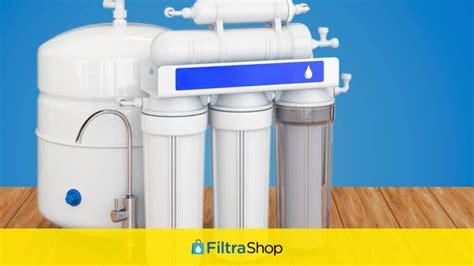 Componentes típicos de un filtro de ósmosis inversa