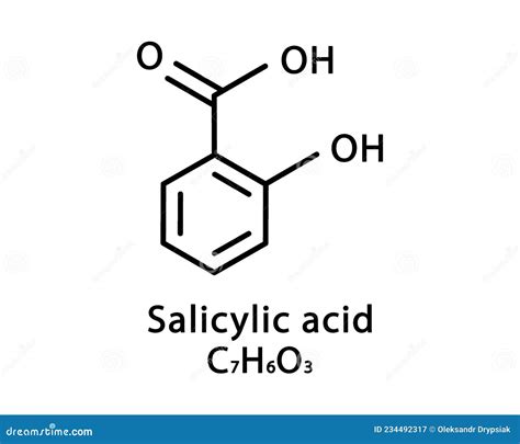 Estructura molecular del ácido salicílico