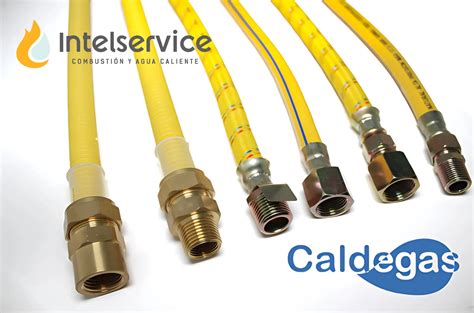 Diagrama mostrando diferentes tipos de conexiones de gas para electrodomésticos.