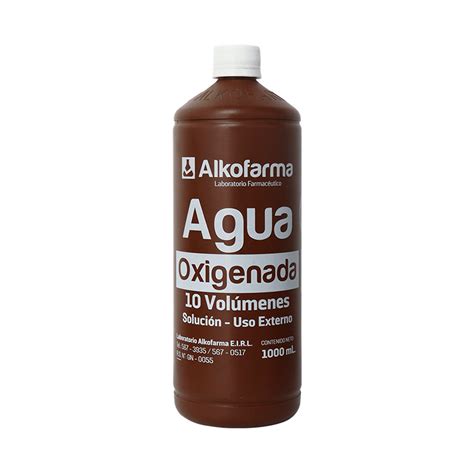 Botella de agua oxigenada