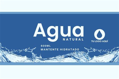 Botella de agua destilada con etiqueta de pureza