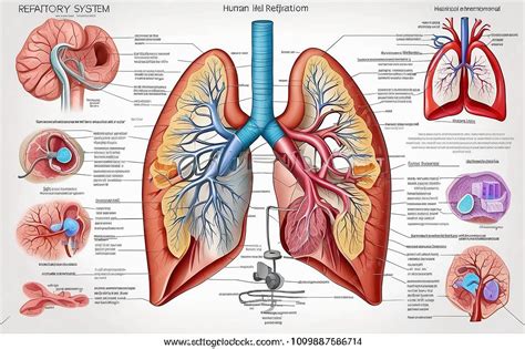 Diagrama del sistema respiratorio humano