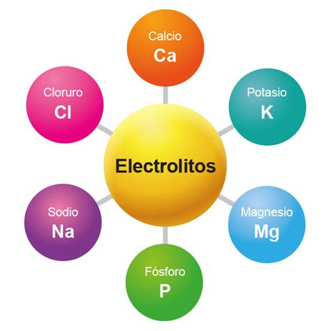 Infografía sobre los niveles de electrolito