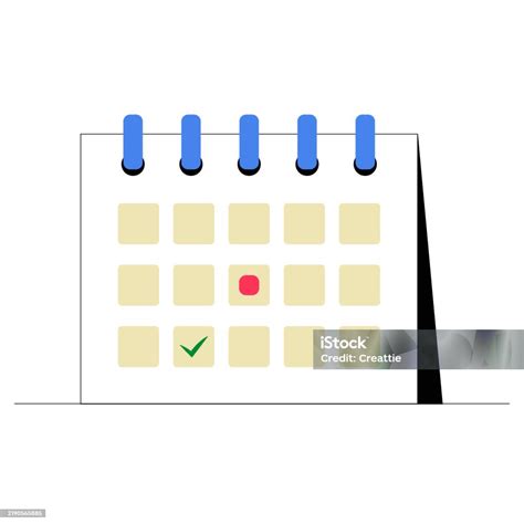 Ilustración de un calendario con fechas resaltadas