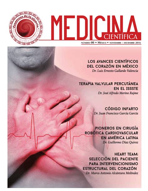 Portada de una revista científica médica
