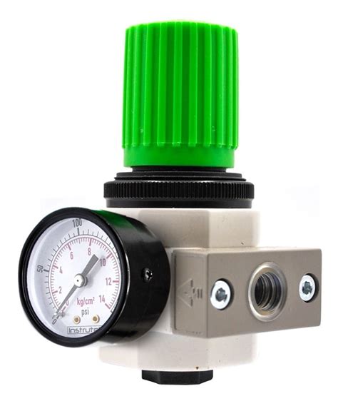 Diagrama de un regulador de presión neumático