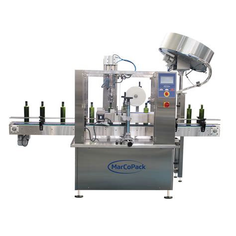 máquina llenadora y taponadora de botellas