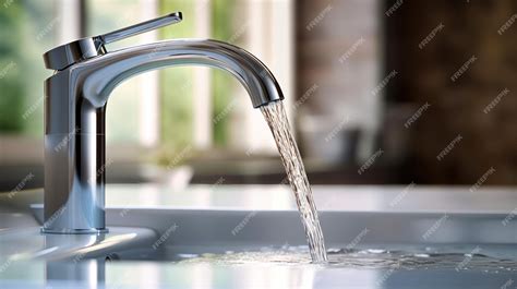 Primer plano de un grifo de cocina con un filtro de agua instalado