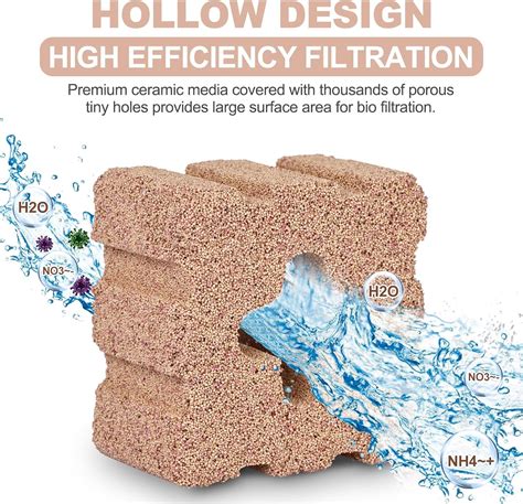 Medios de filtración biológica (cerámica, matrix) en un filtro canister