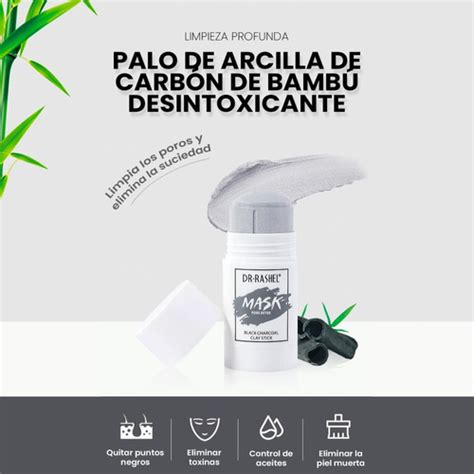 Textura de una mascarilla de carbón de bambú