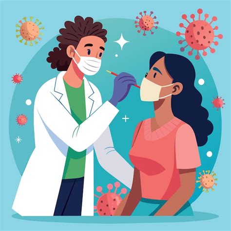 Iconos de mascarilla, vacuna y prueba de COVID-19