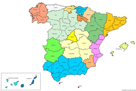 Mapa de España con puntos de distribución de cerveza