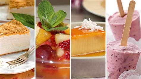 Postres de verano variados