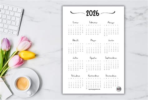 Calendario con un círculo en el mes 12
