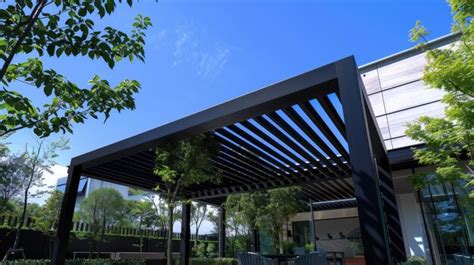 Pérgola bioclimática moderna