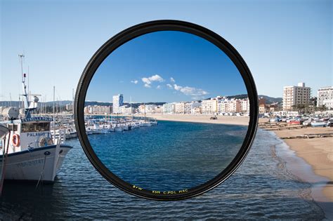 Efecto de un filtro polarizador circular en el cielo