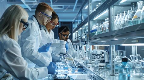 Ingenieros de Dyson trabajando en un laboratorio