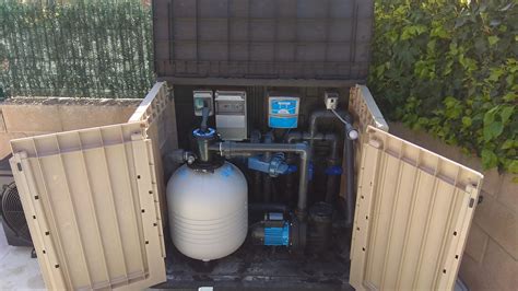 Casetas depuradoras de piscina elevadas
