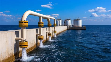 Investigadores trabajando con un filtro de desalinización de agua de mar.