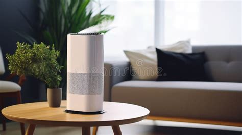 Purificador de aire en una sala de estar