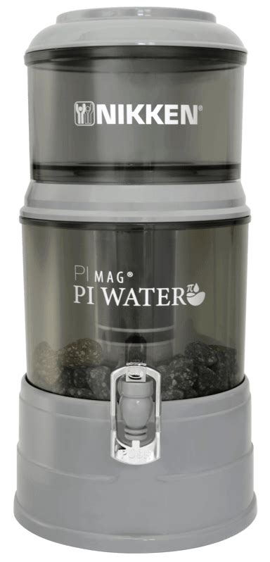 Diagrama del sistema de filtración Pi Water de Nikken