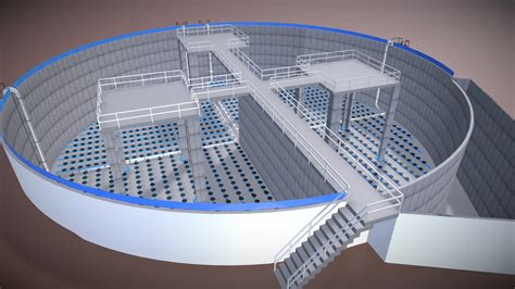 modelo 3D de reactor biológico