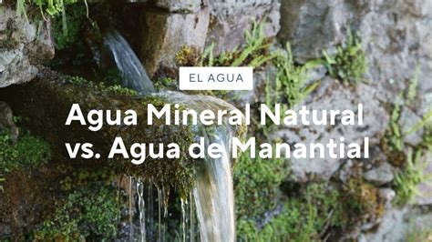 Ilustración de un manantial de agua mineral subterránea