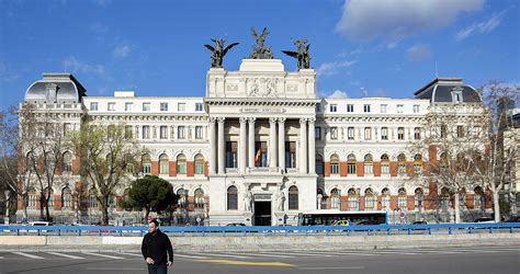 Fachada del edificio del Ministerio de Justicia en Madrid