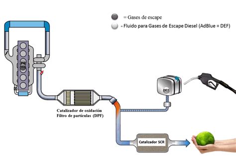 Diagrama de un filtro de partículas de gasolina