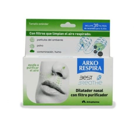 Imagen de un dilatador nasal Arkorespira con filtro