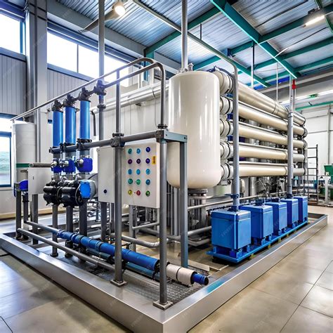 Planta industrial con sistemas de tratamiento de agua