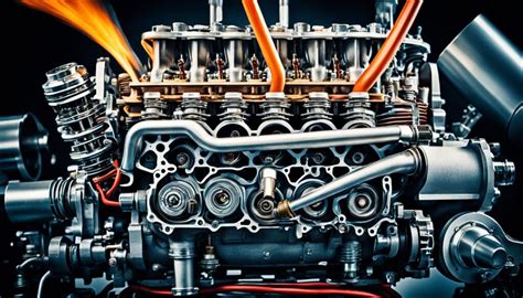 Diagrama de un motor de combustión interna mostrando la entrada de aire