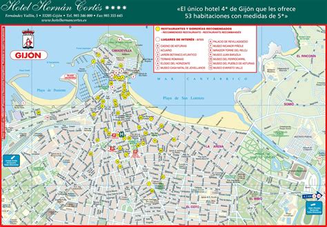 Mapa de Gijón con la ubicación de las EDAR