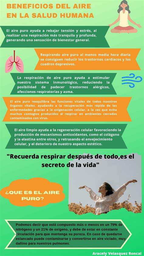 Infografía sobre los beneficios del aire limpio en interiores