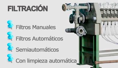 Infografía comparando filtros manuales, semiautomáticos y automáticos