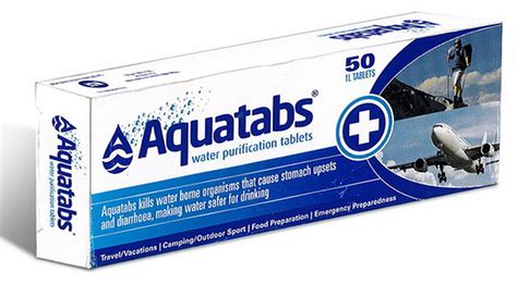 Pastillas potabilizadoras de agua