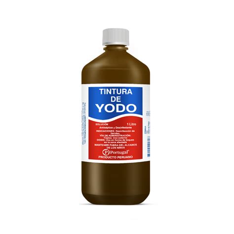 Botella de tintura de yodo