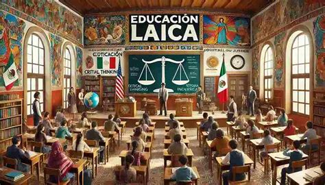 Ilustración que representa la educación laica y moderna
