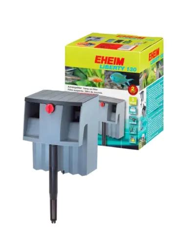 Imagen de un filtro EHEIM LIBERTY instalado en un acuario