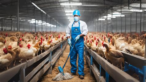 Personal de una empresa de desinfección aplicando productos en una granja