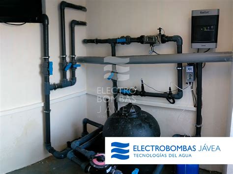 Clorador salino instalado en un cuarto técnico