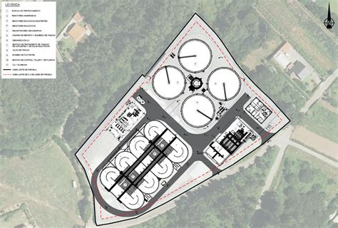 Plano de la EDAR de Paxariñas