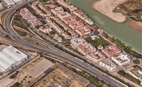 Vista aérea del Polígono Rio San Pedro en Puerto Real