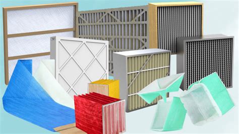 Variedad de filtros de aire para laboratorio