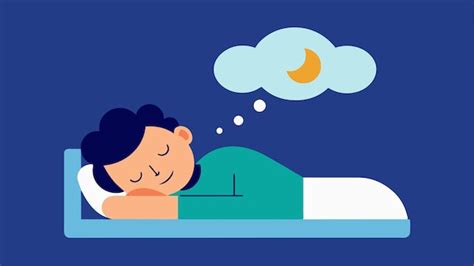 Ilustración de una persona durmiendo plácidamente en una habitación con un humidificador