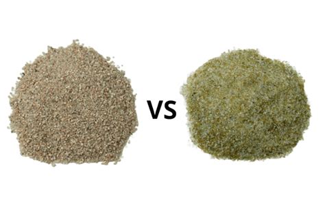 Diagrama comparativo de durabilidad entre arena y vidrio filtrante