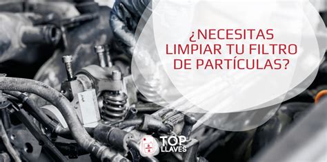 Taller mecánico realizando limpieza de filtro de partículas