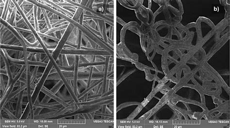 Nanofibras en microscopio