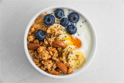 Bowl con avena, miel y yogur