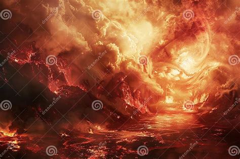 Iluminación rojiza del Infierno